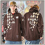 ECKO UNLTD.� ZIPPER HOODY TOWN & COUNTRY CHOCOLATE