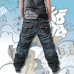 ECKO UNLTD. BAGGY PANT JEANS CORPUS DENIM COPPER WASH
