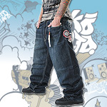 ECKO UNLTD. BAGGY PANT JEANS PRIORITY JEAN MONARCH WASH