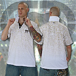 ECKO UNLTD. POLO JERSEY SHIRT HENNA GRADE WHITE