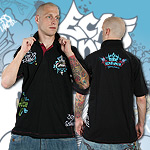 ECKO UNLTD. POLO JERSEY SHIRT THE PROFIT BLACK