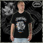 ECKO UNLTD. JERSEY TEE SHIRT BREAKTROUGH CREWNECK BLACK
