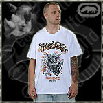 ECKO UNLTD. JERSEY TEE SHIRT BREAKTROUGH CREWNECK WHITE