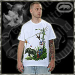 ECKO UNLTD. JERSEY TEE SHIRT SEWERCIDE CITY WHITE