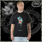 ECKO UNLTD. JERSEY TEE SHIRT STILL WET TRUE BLACK