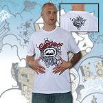 ECKO UNLTD. JERSEY T-SHIRT IDLE HANDS WHITE