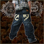 ECKO UNLTD.� RHINO JEANS BAGGY FIT 5INS WASH BLUE