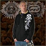 ECKO UNLTD. ZIPPER HOODY CASH RULES BLACK NEW