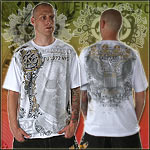 ECKO UNLTD. JERSEY T-SHIRT DEAD PRES TEE BLEACH WHITE