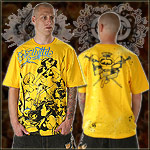 ECKO UNLTD. JERSEY T-SHIRT LADY DEATH LEMOM YELLOW