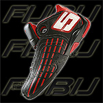FUBU MID HIGH SCHUHE ALLEY OOP BLACK/RED