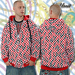 G-UNIT ZIPPER HOODY SWEATER IT�S ALL OVER RED