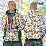 G-UNIT ZIPPER HOODY SWEATER DELUXE HOODY WHITE