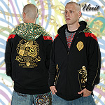 G-UNIT ZIPPER HOODY SWEATER LION SUPREME BLACK