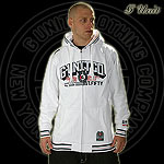 G-UNIT ZIPPER HOODY SWEATER STREET ARCH WHITE