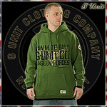 G-UNIT HOODY SWEATER UNSEEN OFFICIAL HOODY G-UNIT OLIVE