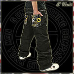 G-UNIT ULTRA BAGGY JEANS HOSE ALL G�S JEAN RAW BLACK