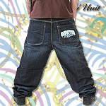 G-UNIT ULTRA BAGGY JEANS HOSE STREET JEAN BLACK INDIGO