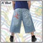 G-UNIT BAGGY JEANS SHORT G-BACK DENIM LIGHT INDIGO