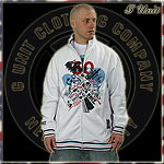 G-UNIT TRACK JACKET SWEATER REMIX TRACK WHITE