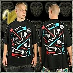 IREZUMI JERSEY TEE SHIRT BIG WEAPONS BLACK