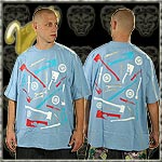 IREZUMI JERSEY TEE SHIRT BIG WEAPONS SKY