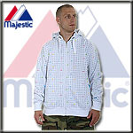 MAJESTIC ATHLETIC HOODY SWEATER PACMAN ALL OVER WHITE