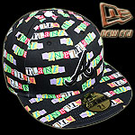 NEW ERA CAP ATLANTA BRAVES LETTER CLIP�N BLACK