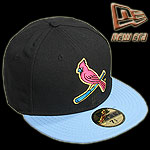 NEW ERA CAP ST. LOUIS CARDINALS BLACK/SKY LIMITED EDITION