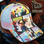 NEW ERA TRUCKER CAP SPIDERMAN COMIC "BITTEN" BLUE -OSFA-