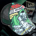 NEW ERA TRUCKER CAP FANTASTIC4 DOOMED BLACK -OSFA-