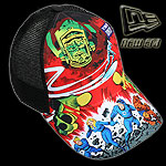 NEW ERA TRUCKER CAP FANTASTIC FOUR COMIC BLACK -OSFA-