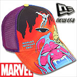 NEW ERA TRUCKER CAP SILVERSURFER FLAMING ORANGE