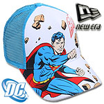 NEW ERA TRUCKER CAP SUPERMAN DEMOLISH WHITE/BLUE