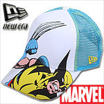 NEW ERA TRUCKER CAP X-MEN STRIPED UP WHITE/BLUE