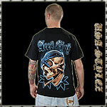 USA-STYLEZ NYC SPECIAL TEE SHIRT ACES HIGH BLACK