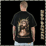 USA-STYLEZ NYC SPECIAL TEE SHIRT JESUS LOVES YOU BLACK