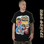 RHINESTONE JERSEY TEE SHIRT GAMBLING MAC DRE BLACK