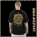 USA-STYLEZ NYC SPECIAL TEE SHIRT MEXICAN CALENDAR BLACK