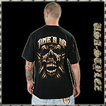 USA-STYLEZ NYC SPECIAL TEE SHIRT TIME IS UP BLACK
