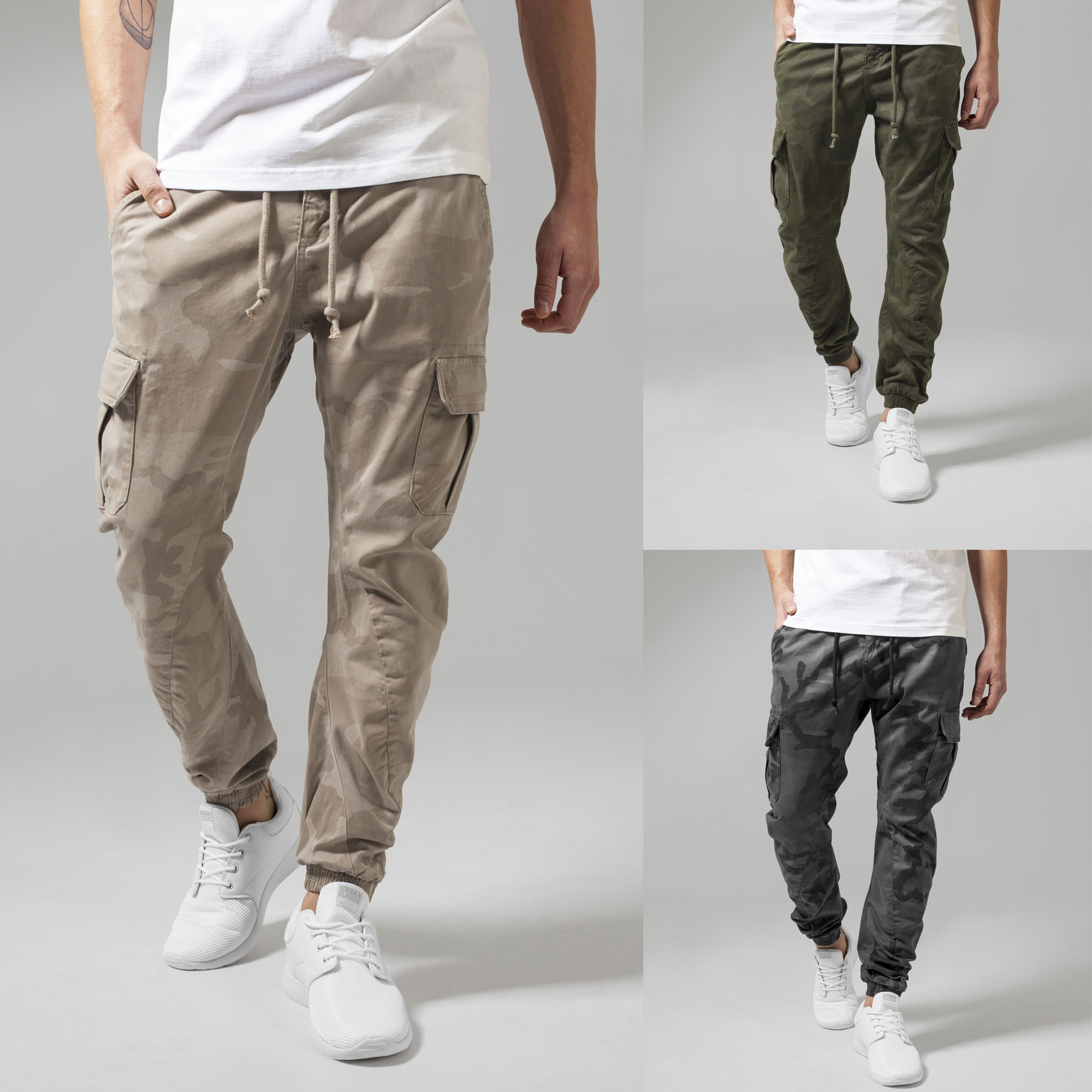 Urban Classics Mens Camo Cargo Pants Tube Pants Jeans Sweatpant Chino  Jogging | eBay | Weite Hosen